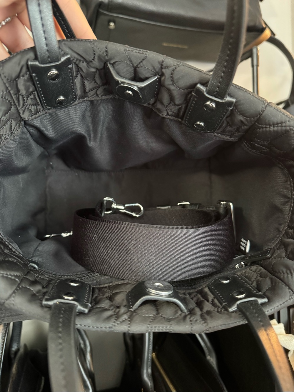kate spade New York Quilted Black Tilly Tote Bag - Picture 3 of 3